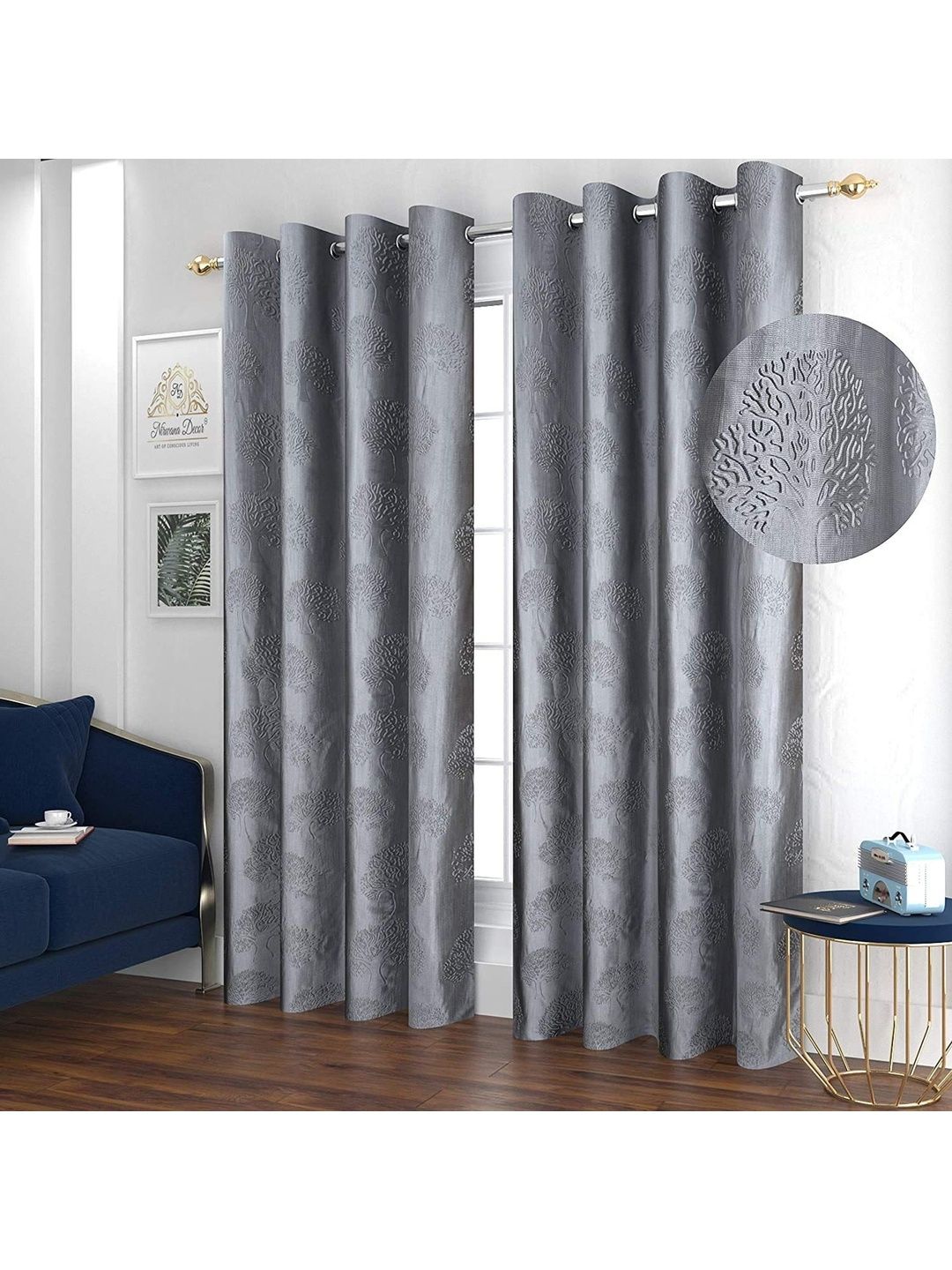 SAI ARPAN Grey Window Curtain-image-40