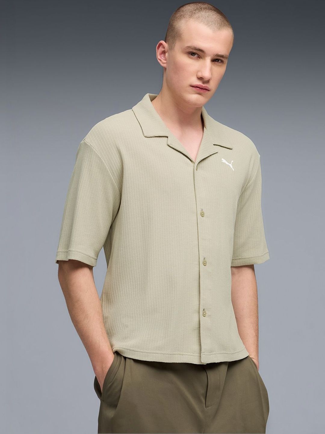 Puma Wardrobe Essentials Men's Boxy Shirt-picture-34