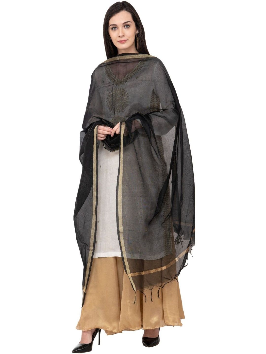 A R SILK Woven Design Dupatta-picture-8