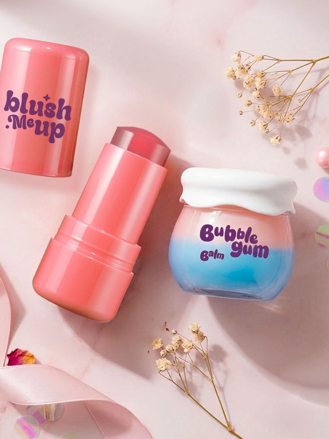 HEY TEEN Bubble Gum Lip Balm With Blush Me Up Lip & Cheek Tint-image-22