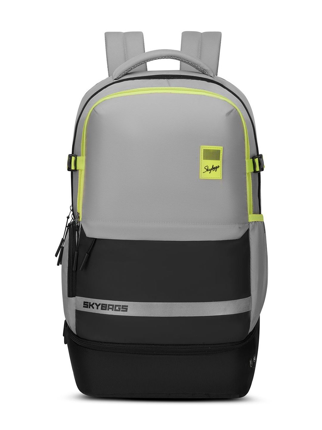 Skybags Unisex Basecamp Grey 17 Inch Compatible Laptop Backpack with Shoe Pocket - 40L-picture-58