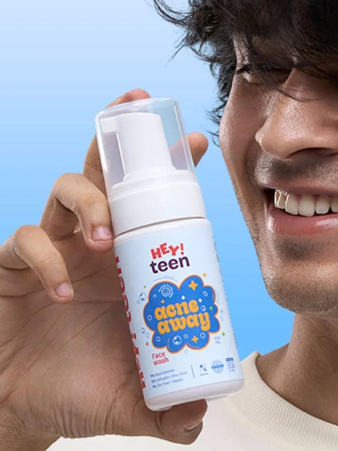 HEY TEEN Set Of 2 Acne Away Face Wash 100 ml With Acne Erasor Gel 15 ml-image-6