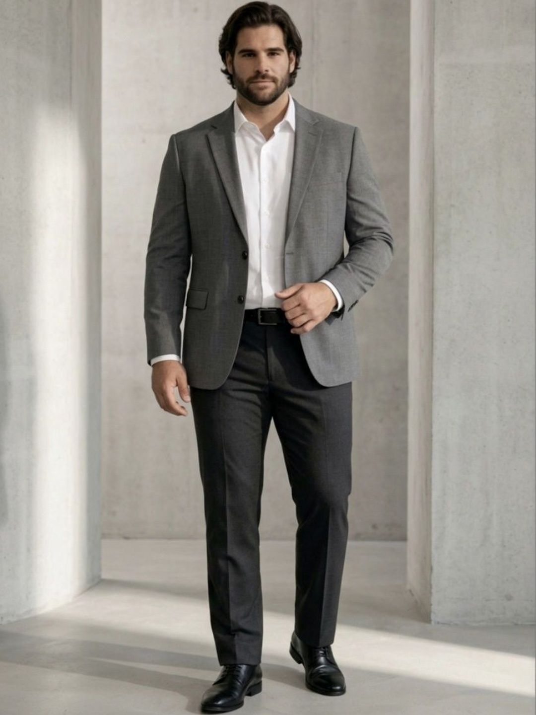 Big Hello - The Plus Life Notched Lapel Single-Breasted Formal Blazers-picture-10