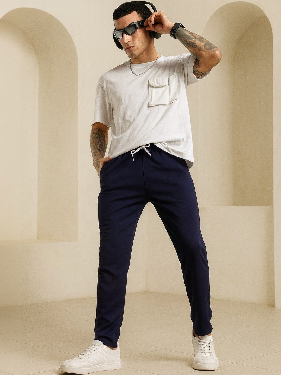 THE BEETEL HOUSE Men Regular Fit Track Pants-picture-48