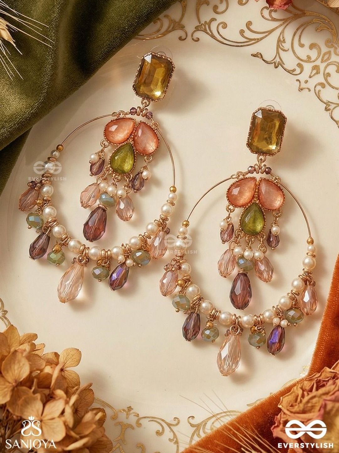 EVERSTYLISH Gold-Plated Chandelier Earrings-picture-17