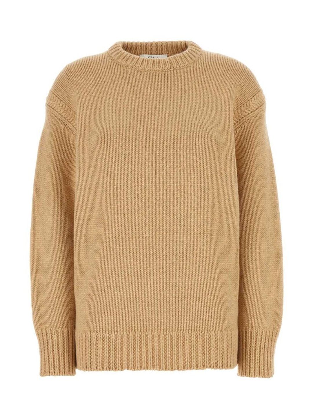 chloe Beige Oversize Sweater-picture-12