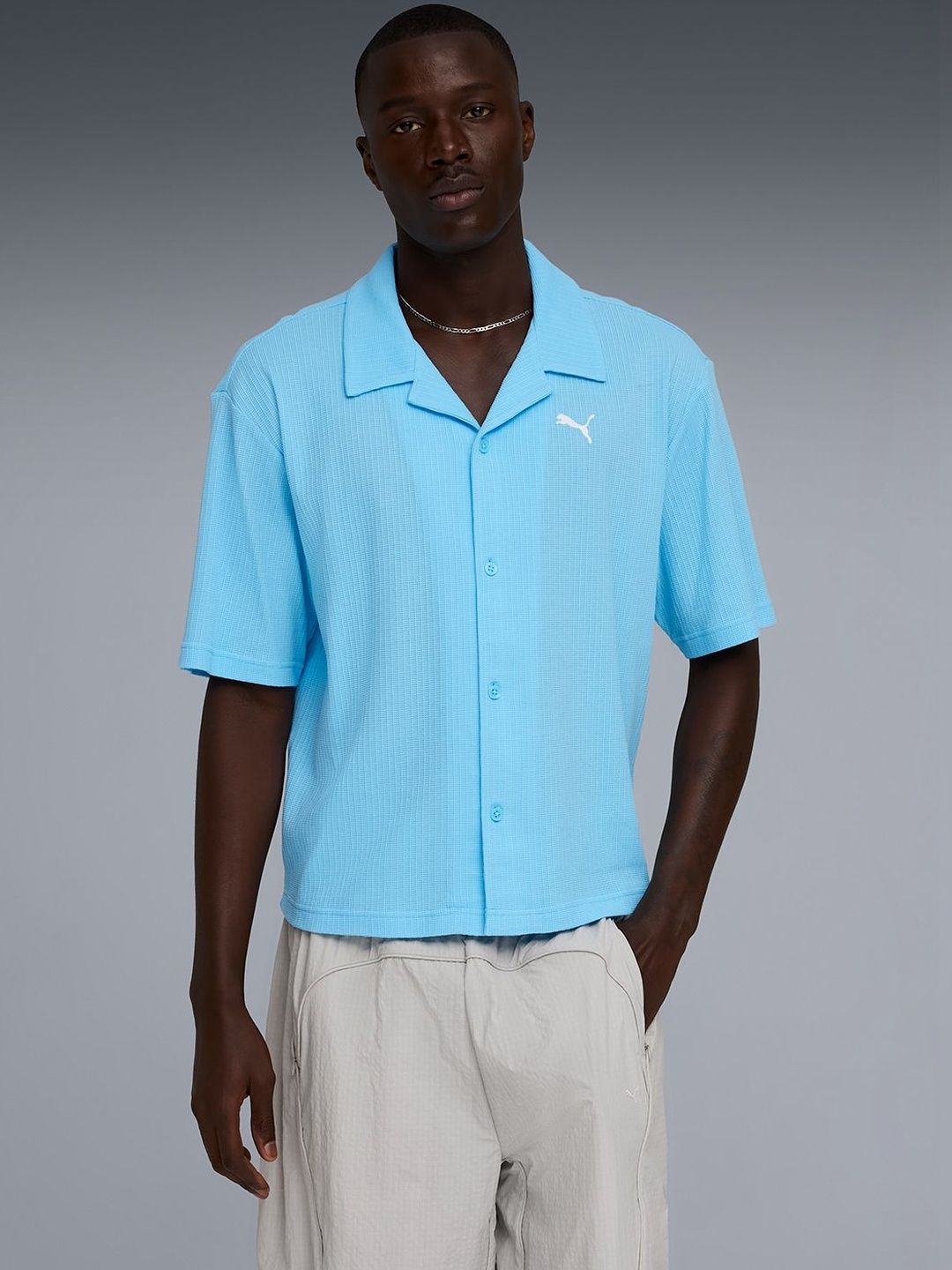 Puma Wardrobe Essentials Men's Boxy Shirt-picture-13