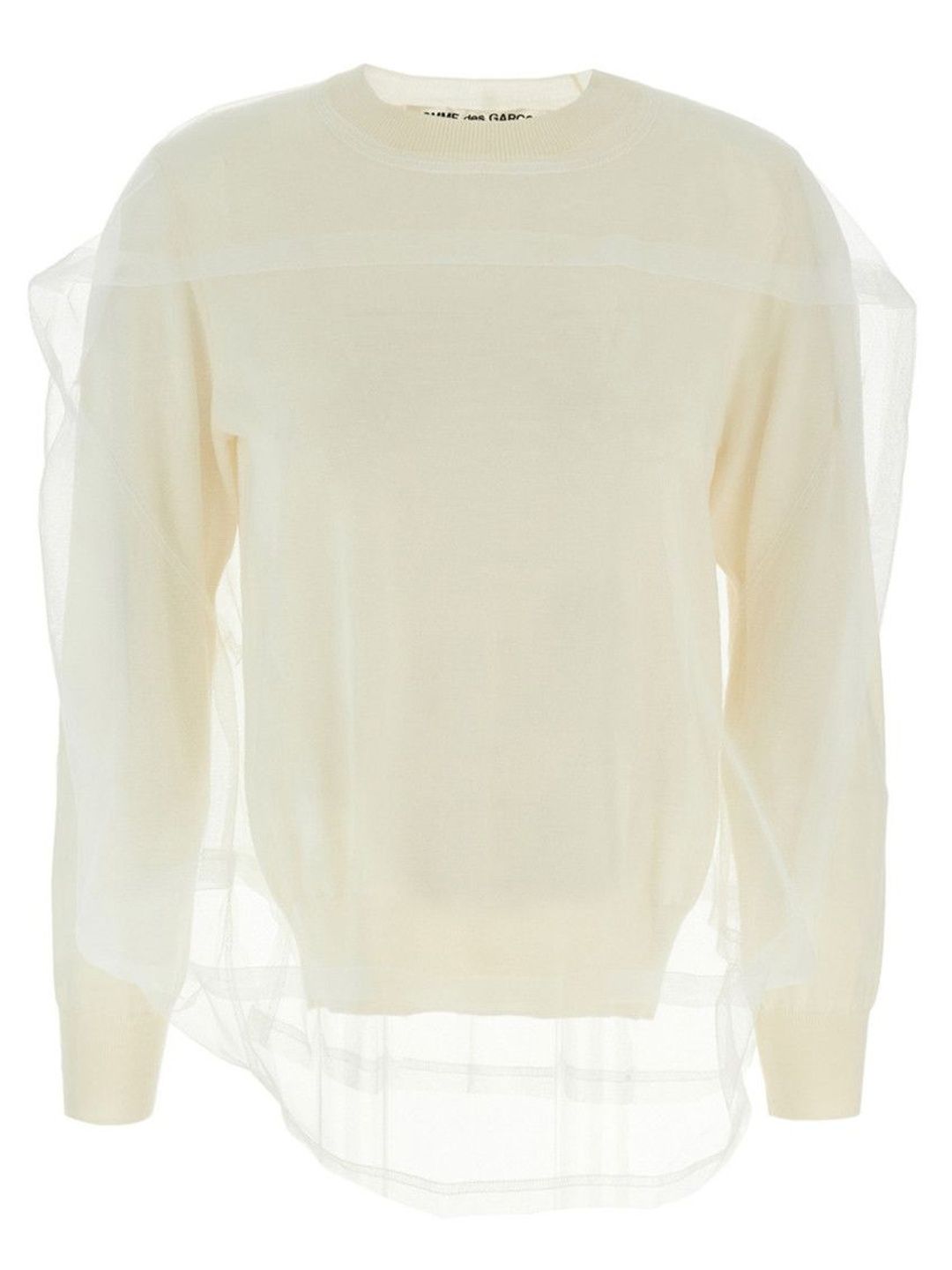 comme des garcons White Tulle sweater-picture-41
