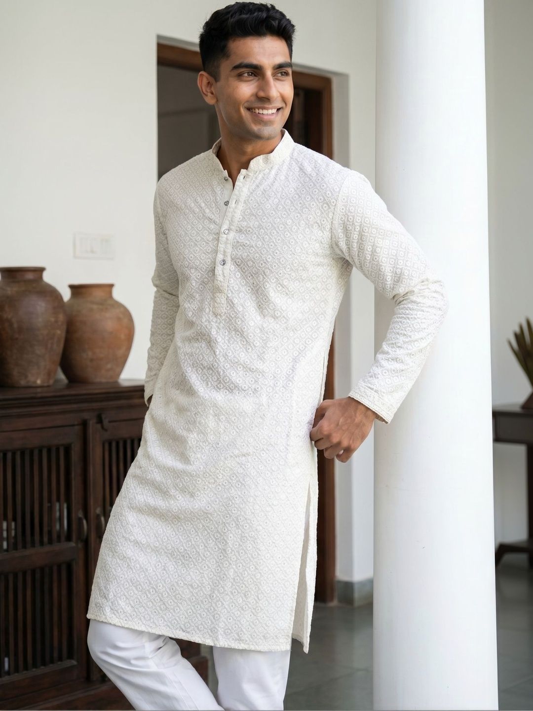 Anouk Men Ethnic Motifs Embroidered Kurta-picture-48