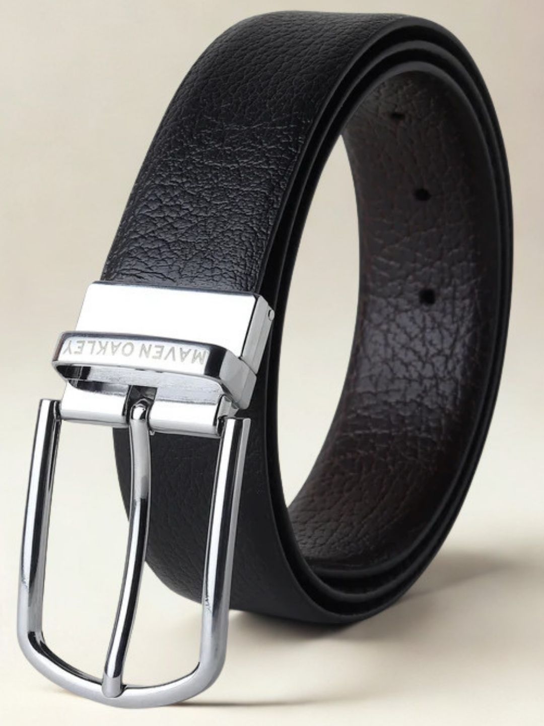 MAVEN OAKLEY Men Textured Leather Reversible Belt-picture-16
