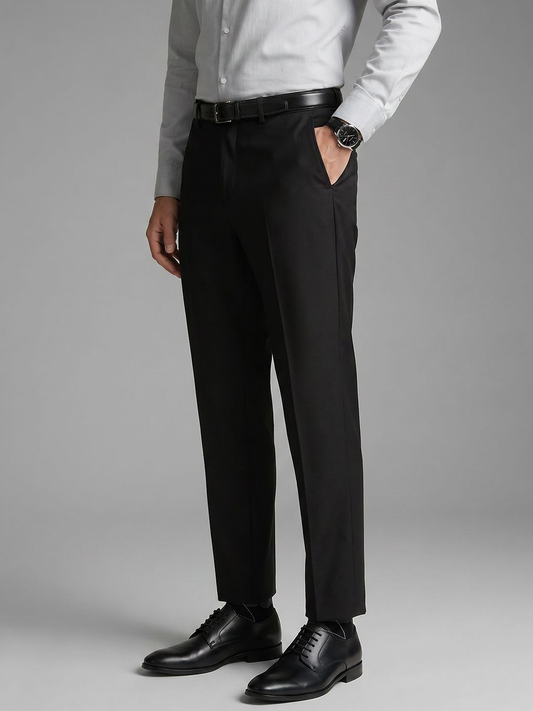 Louis Philippe Men Flat-Front Formal Trouser-picture-10