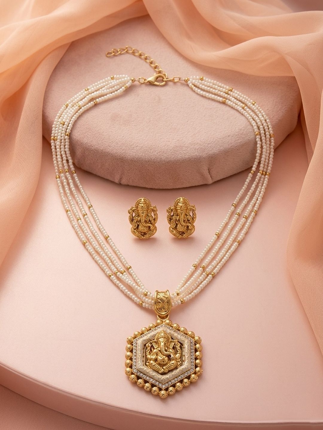 PANASH Gold-Plated Necklace and Earrings-picture-41