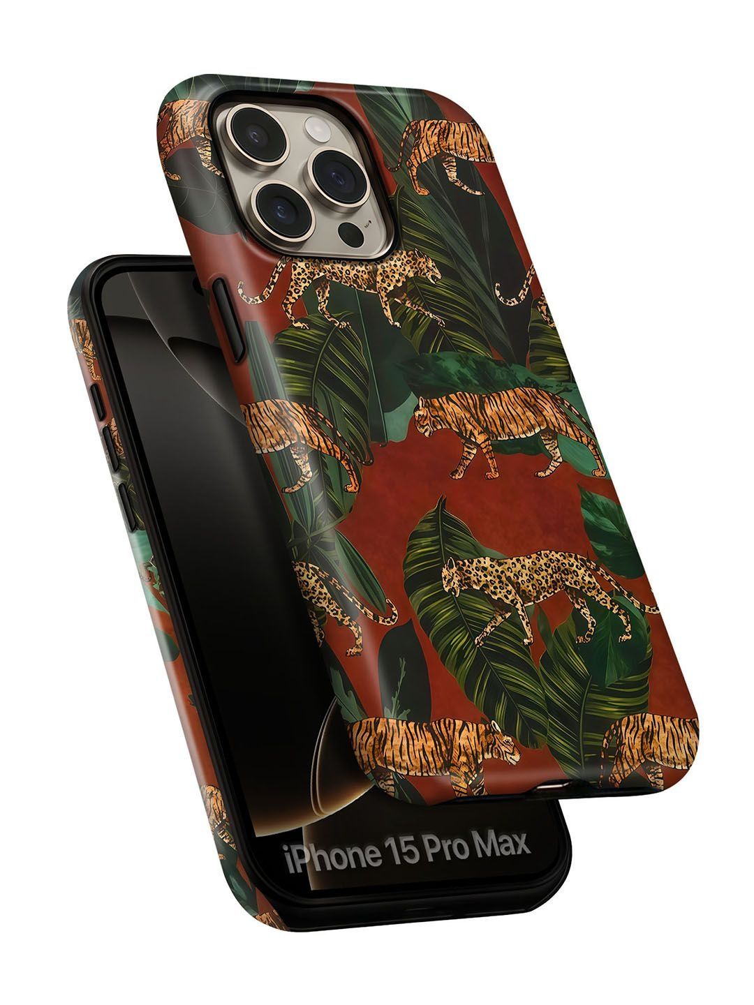 QRIOH Tropical Printed iPhone 15 Pro Max Back Case Mobile Accessories-picture-43