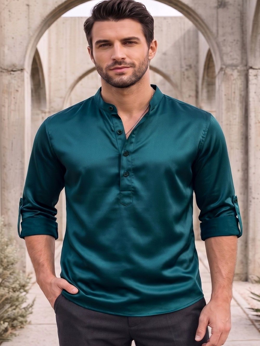 SZN Men Satin Blend Kurta-picture-42