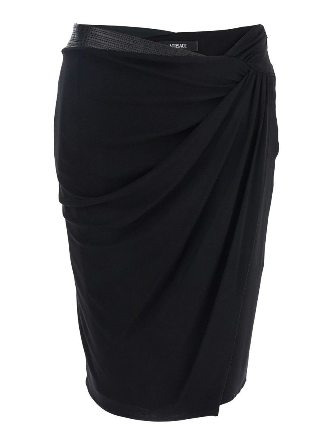 Versace Women Draped Knee Length Wrap Skirt-picture-34