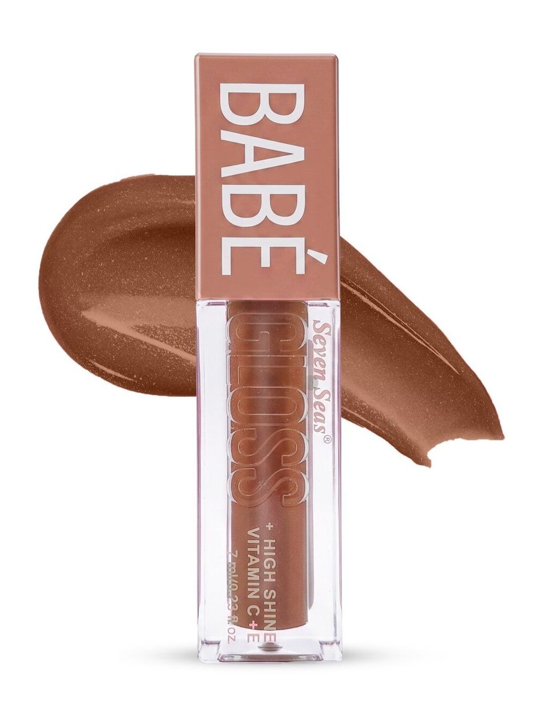 Seven Seas Babe Gloss Long Lasting Liquid Lip Gloss - Honey Brown 12 - 7 ml-image-34