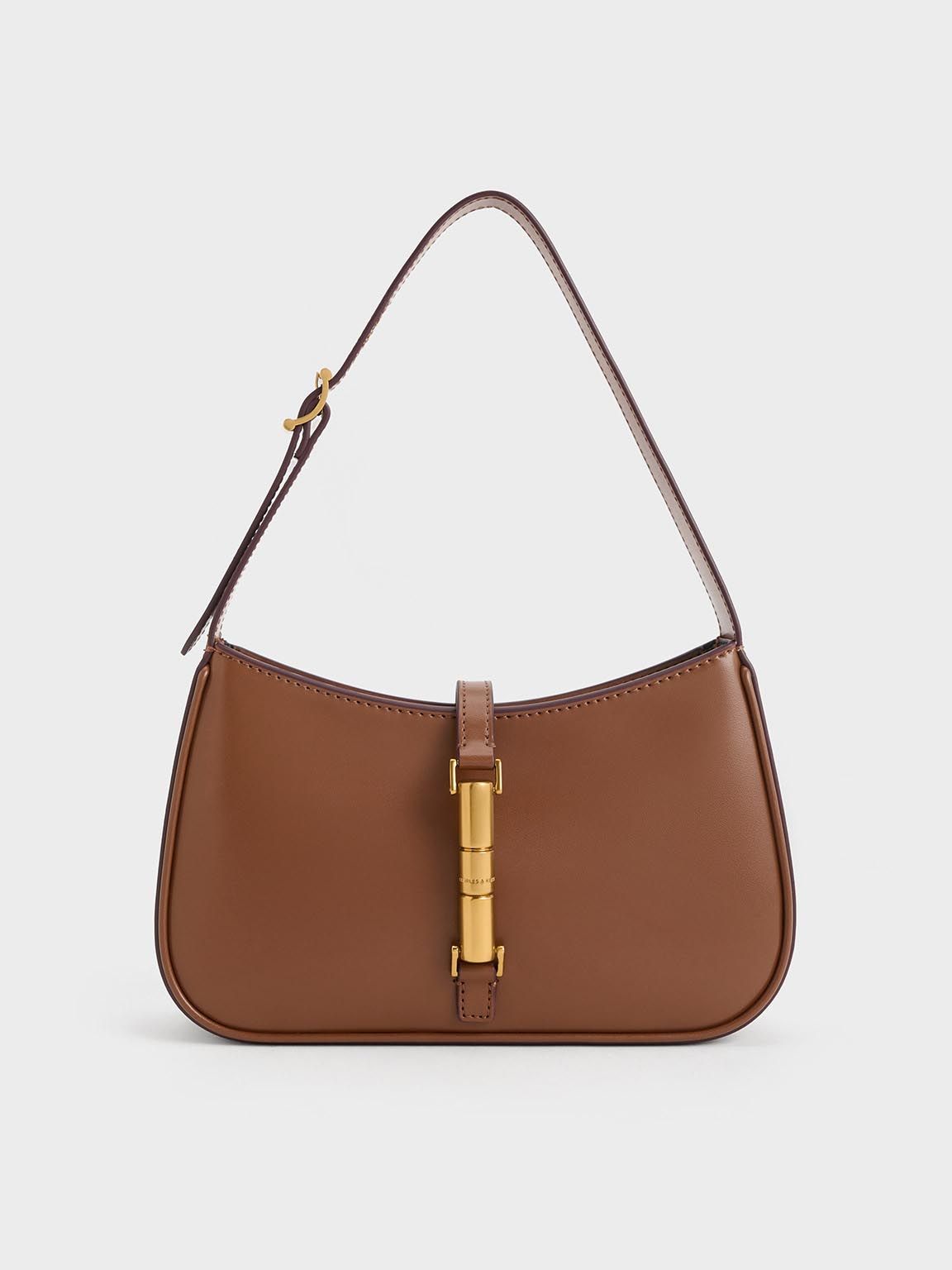 CHARLES & KEITH Cesia Metallic Accent Shoulder Bag-picture-16