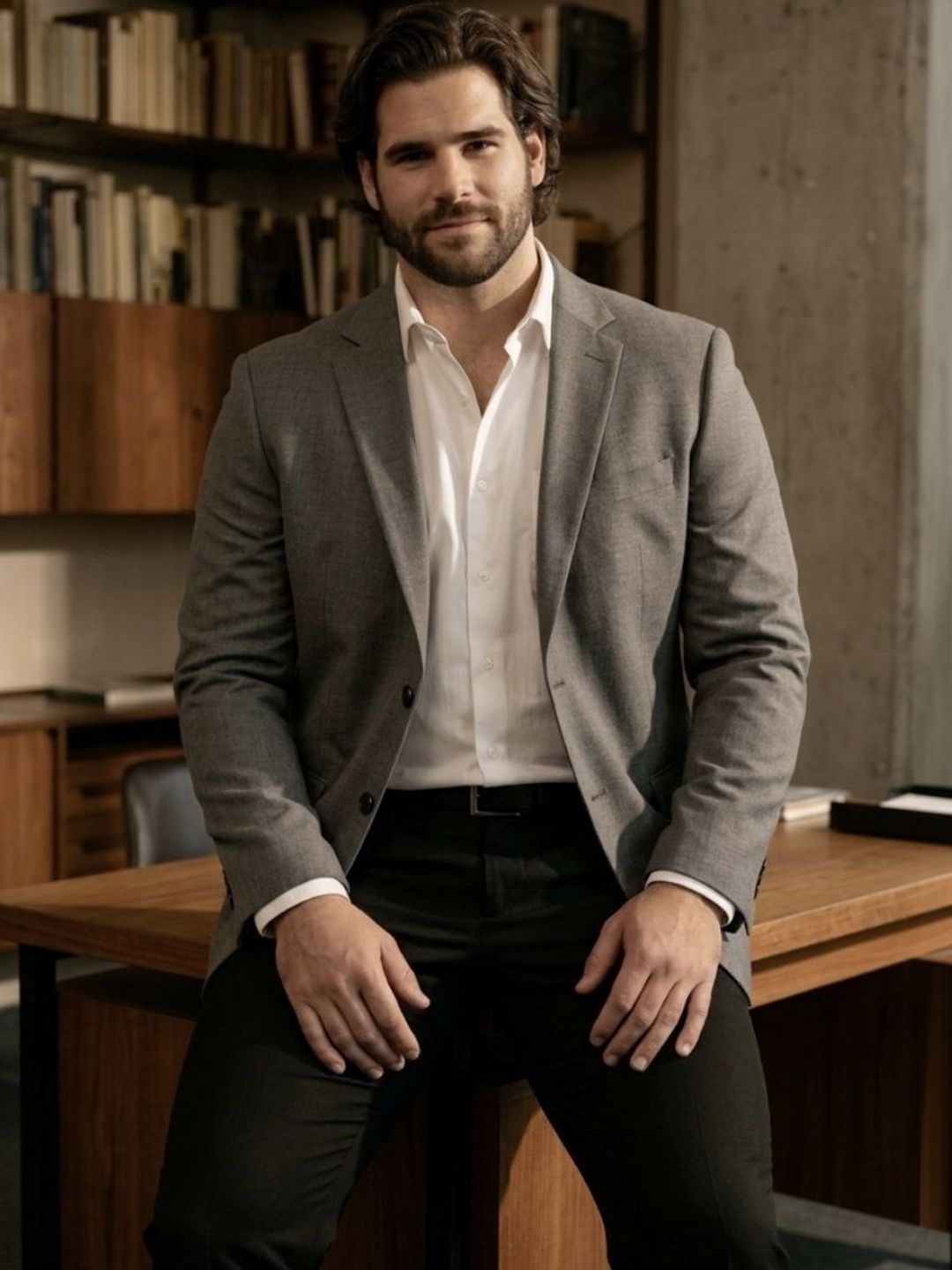 Big Hello - The Plus Life Notched Lapel Single-Breasted Formal Blazers-picture-15
