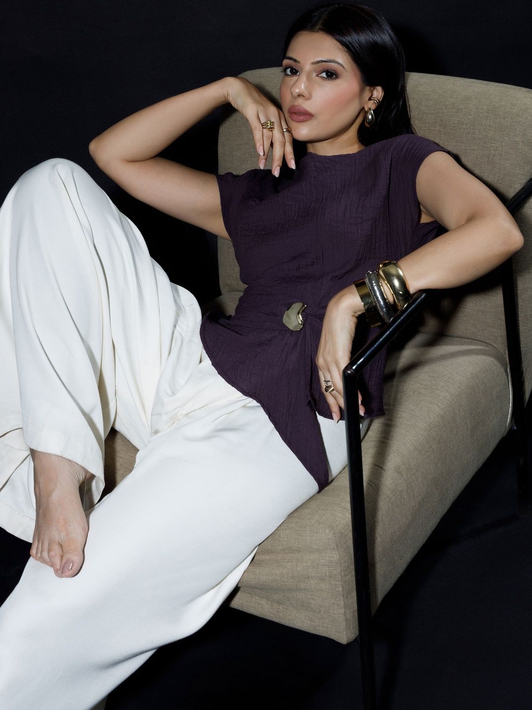 COLOR CAPITAL Crepe Top-picture-41