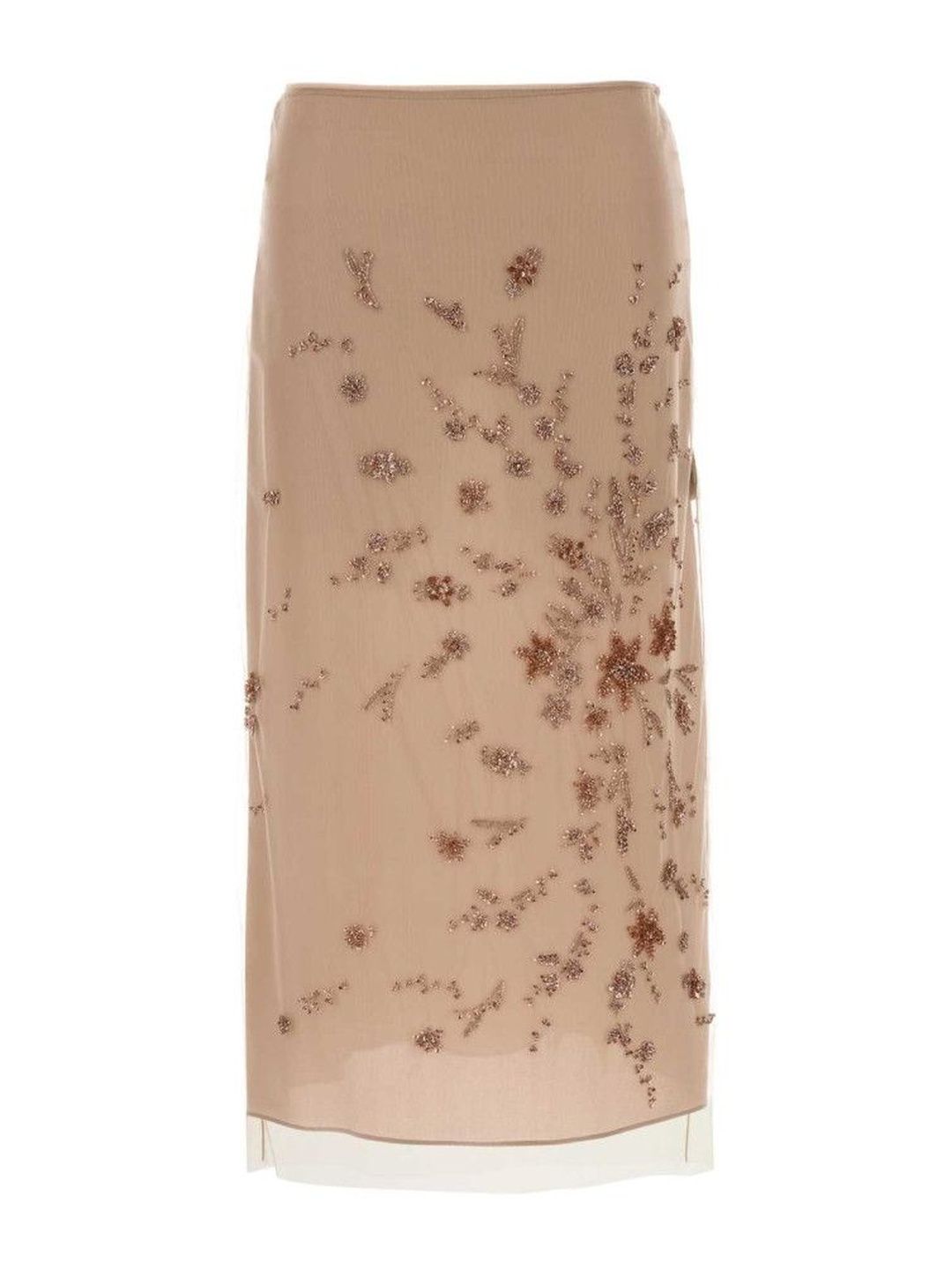 Fendi Women Tan Nylon Skirts-image-2