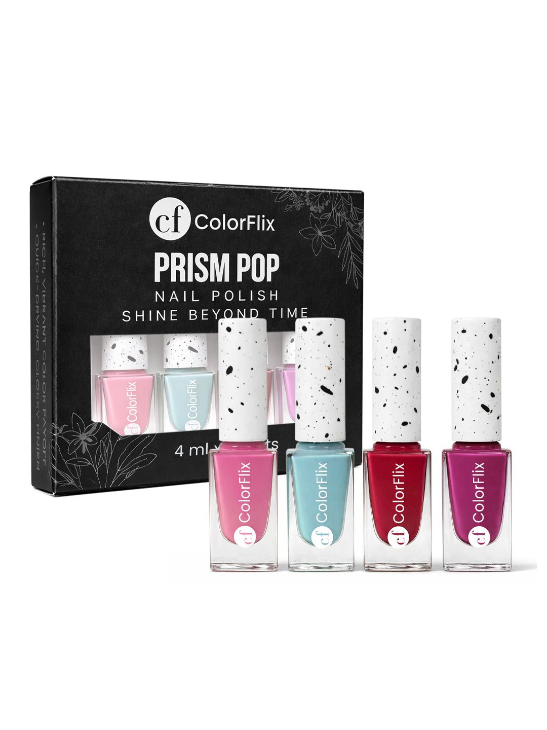 COLORFLIX Set Of 4 Prism Pop Long Stay Nail Paints - 4 ml Each-image-37