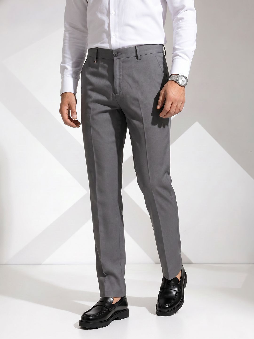INVICTUS Men Flat-Front Formal Trouser-picture-18