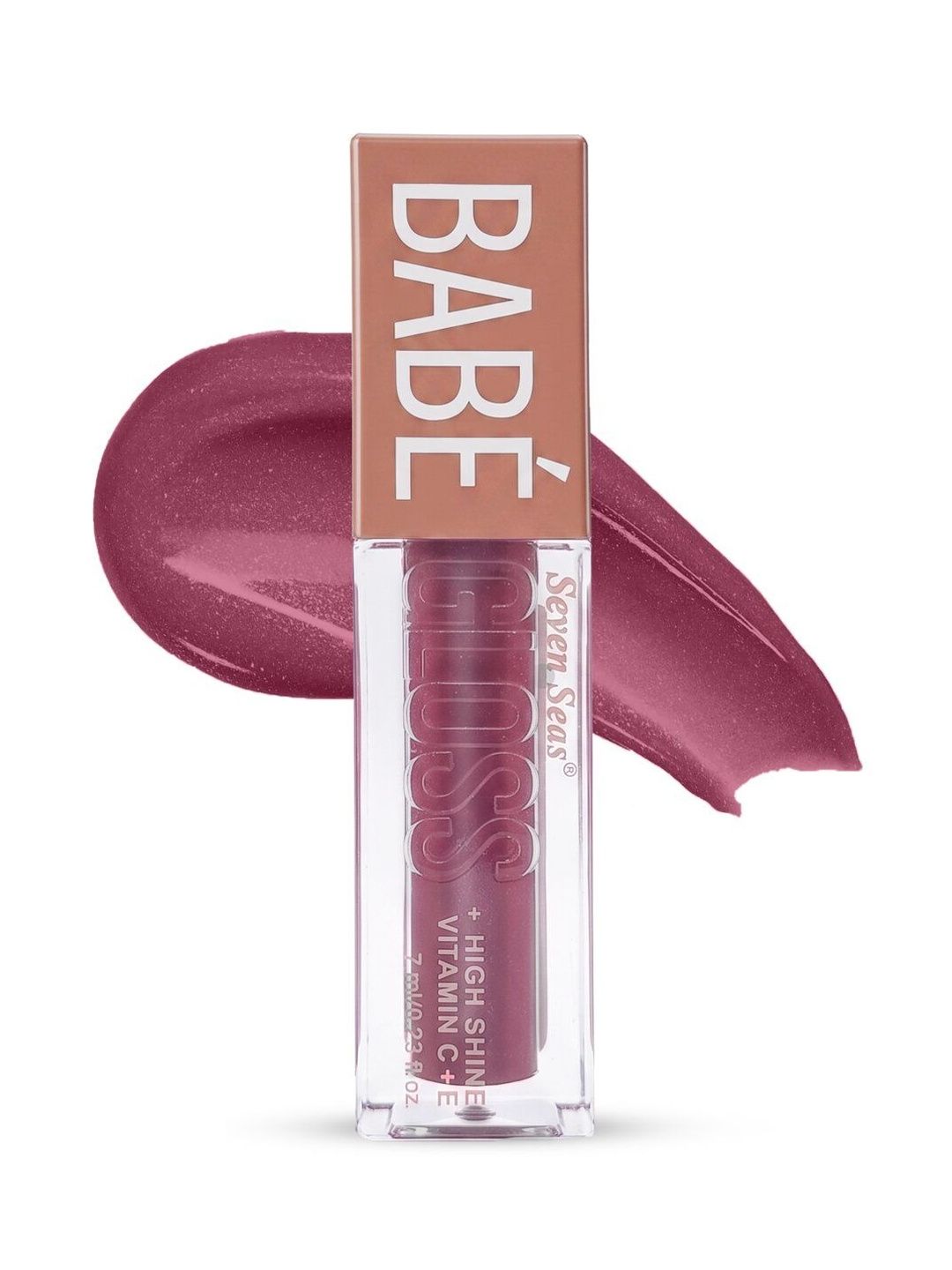 Seven Seas Babe Gloss Long Lasting Lip Gloss - 7 ml - Berry Pink 08-image-44