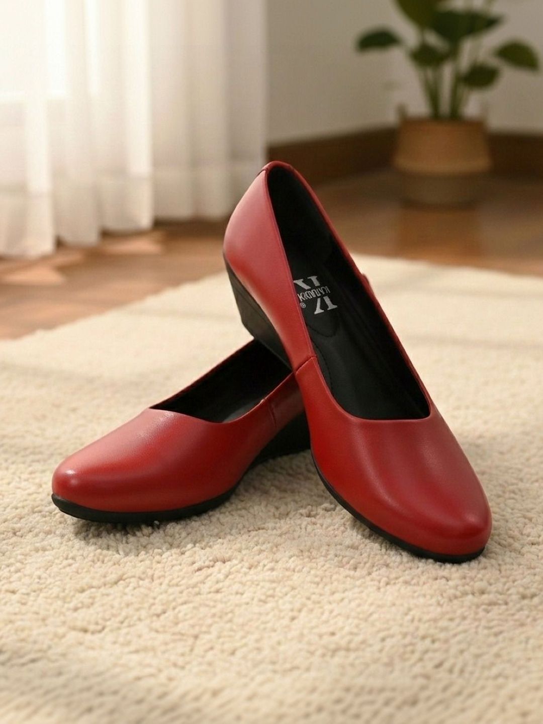 KARADDI Wedge Synthetic Leather Pumps-picture-55