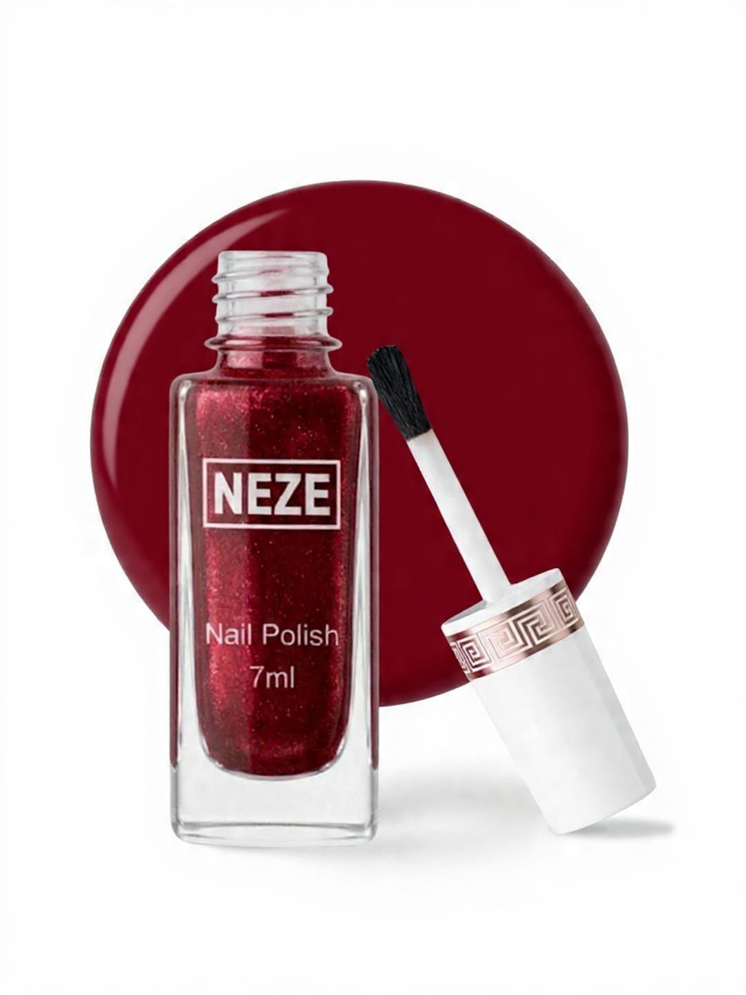 Neze High Shine Long-Lasting Nail Polish - 7 ml- Maroon-picture-47