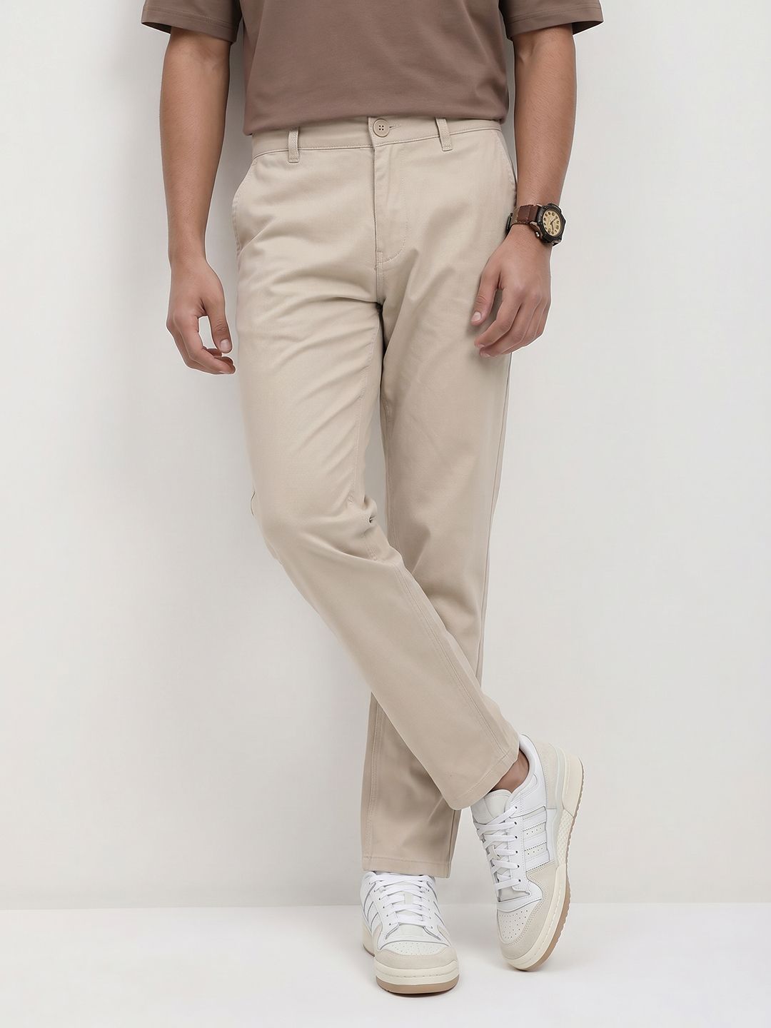 The Roadster Life Co. Men Pure Cotton Chinos Trousers-picture-28