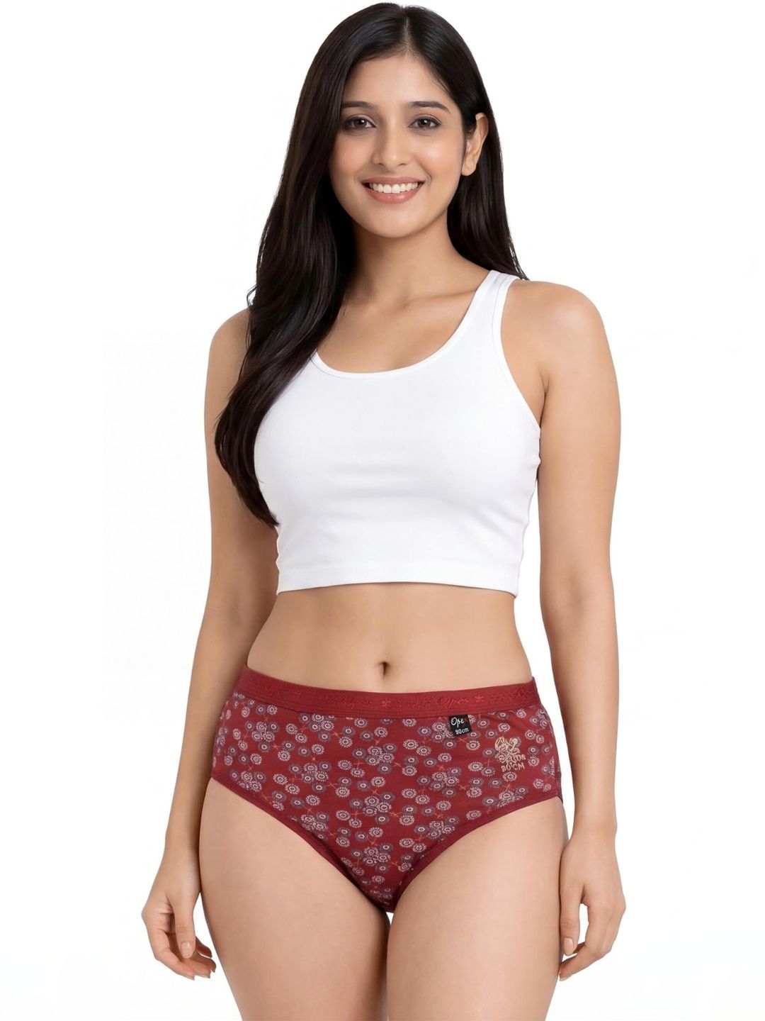 OPEX Women Pack of 5 Printed Assorted Basic Briefs-picture-38