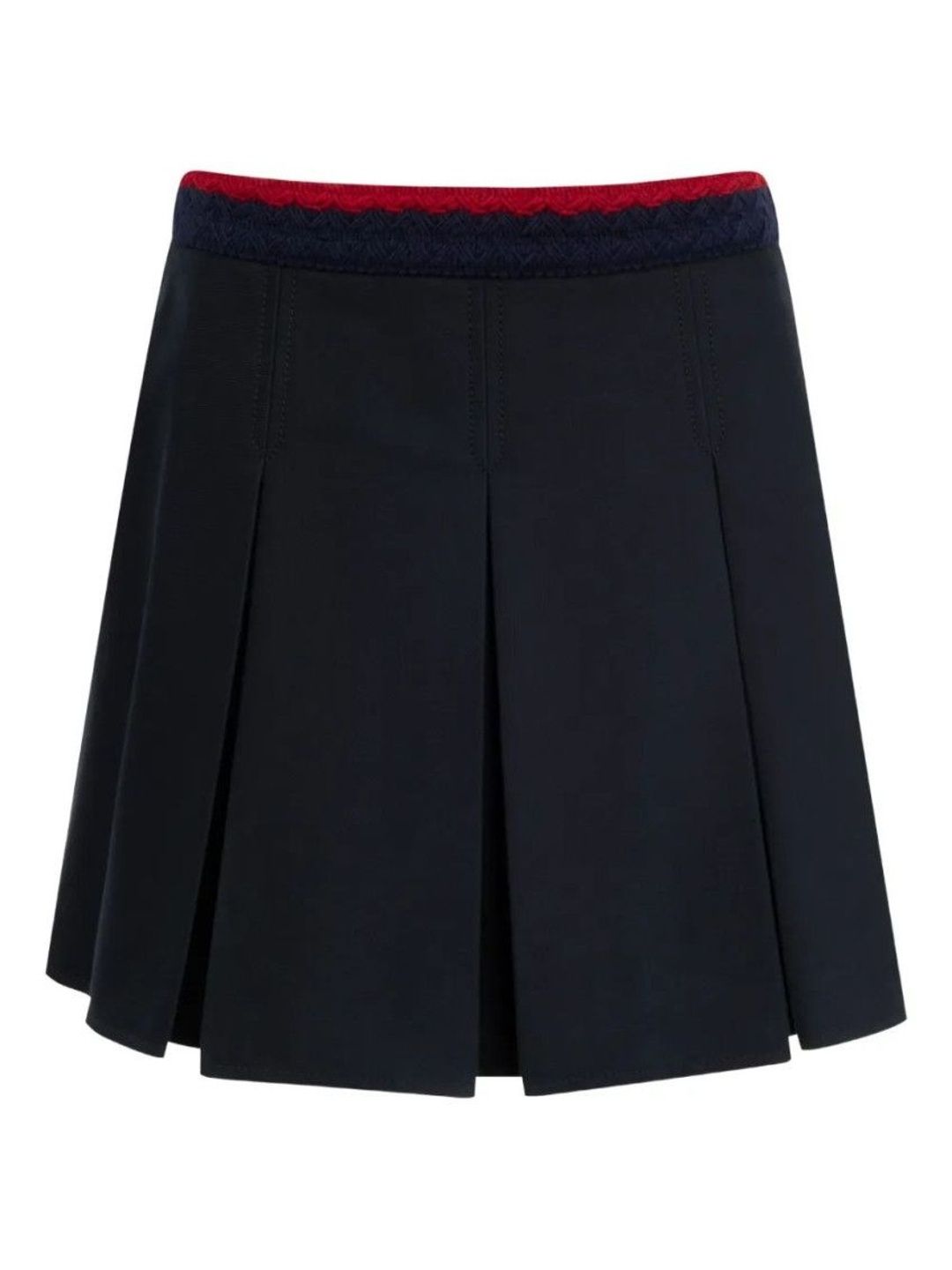 Moncler Women Navy Blue Cotton Skirts-picture-16