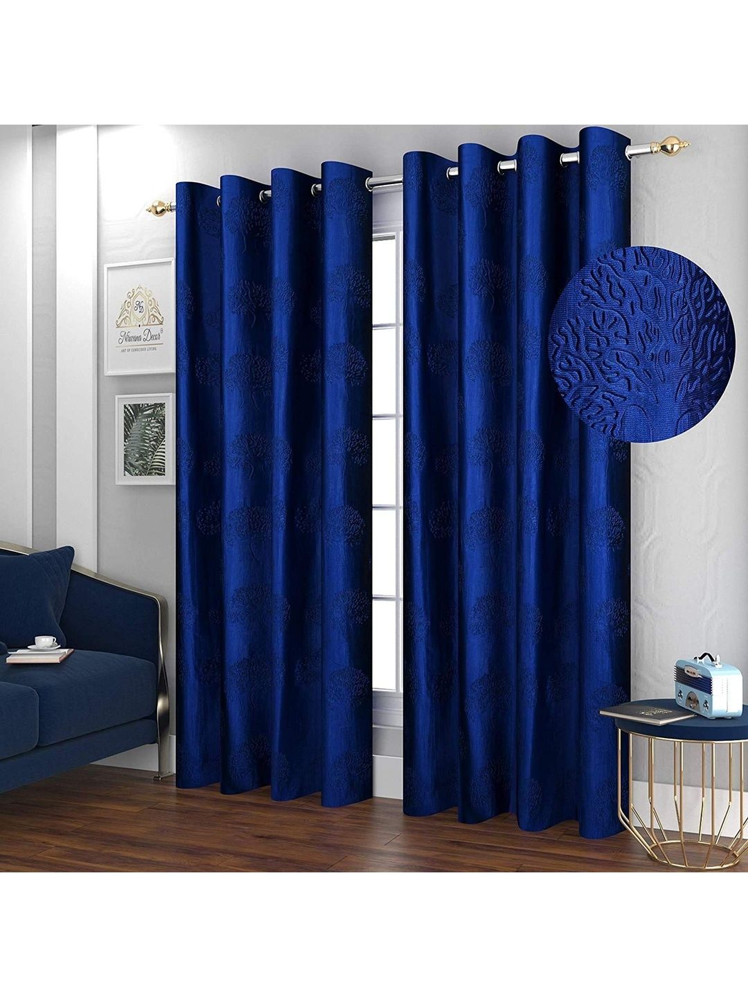 SAI ARPAN Blue Window Curtain-image-9
