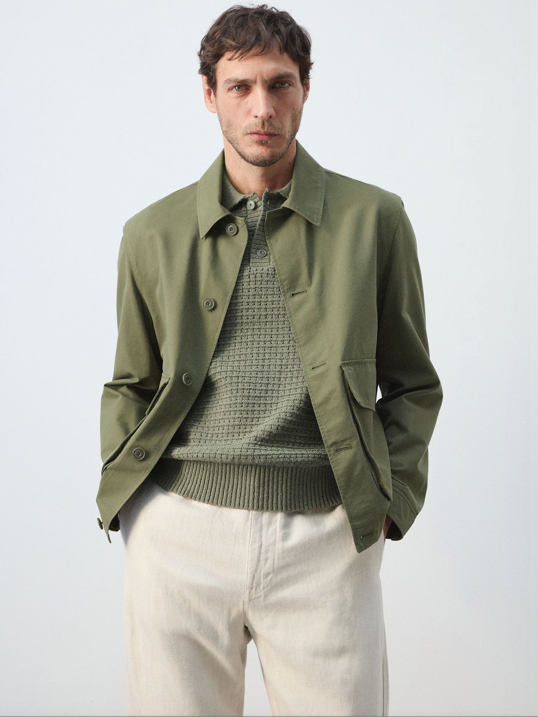 MANGO MAN Spread Collar Tailored Jacket-picture-58