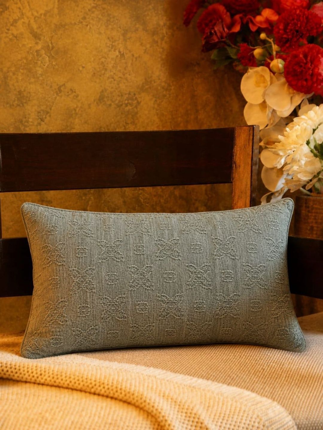 Dhrohar Green Cotton Filled Cotton Sleep Pillow-image-23