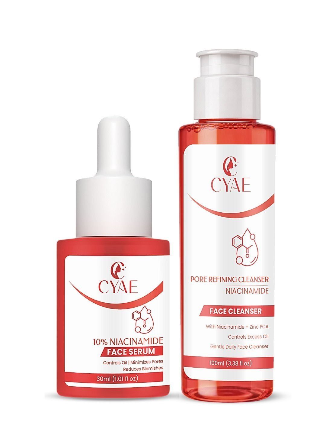 Cyae Set Of 2 Pore Refining Cleanser - 100 ml & Niacinamide Face Serum - 30 ml-picture-10