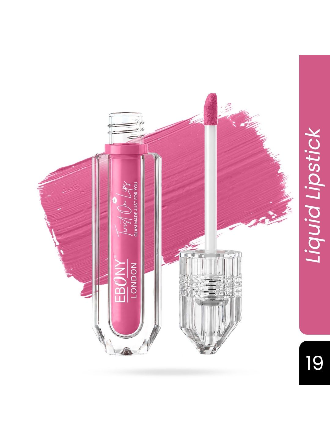EBONY LONDON Twist On Lips Non Transfer Matte Liquid Lipstick - 5 ml - Shade - 19-picture-31