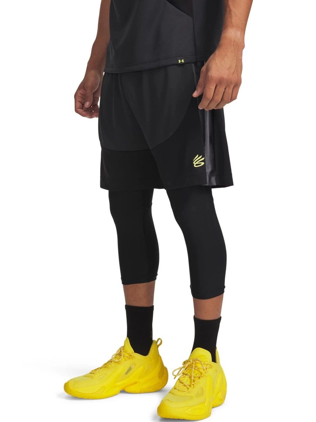 UNDER ARMOUR Men Colourblocked Polyester Relaxed Fit Above Knee Sports Shorts-image-4