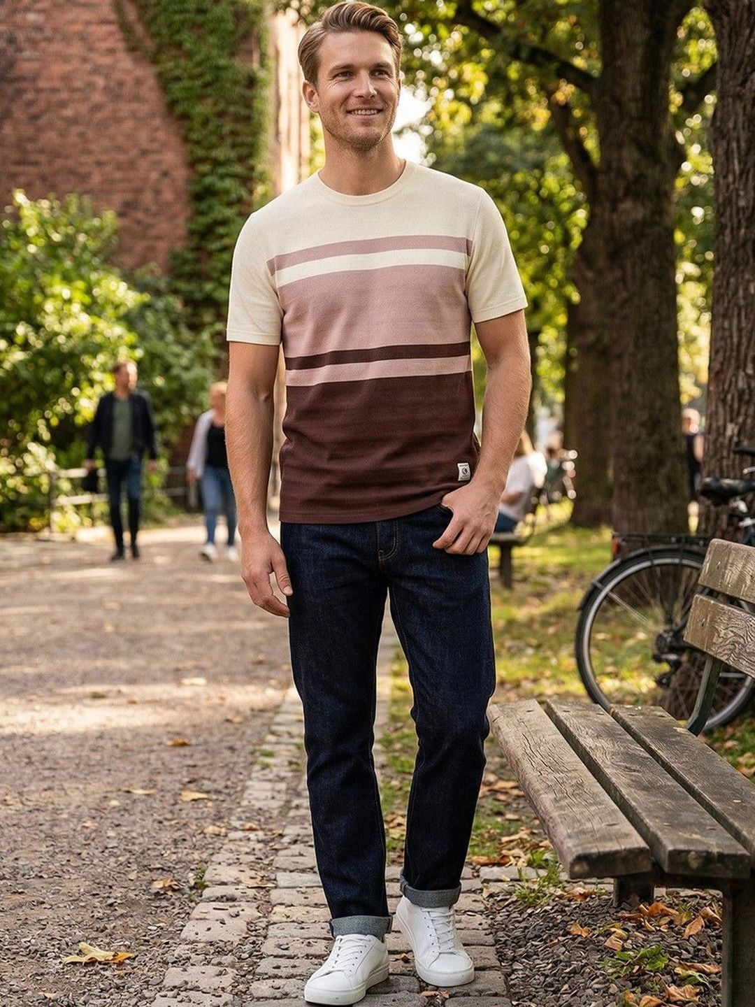 Roadster Mens Striped Crew Neck Tshirts-image-27