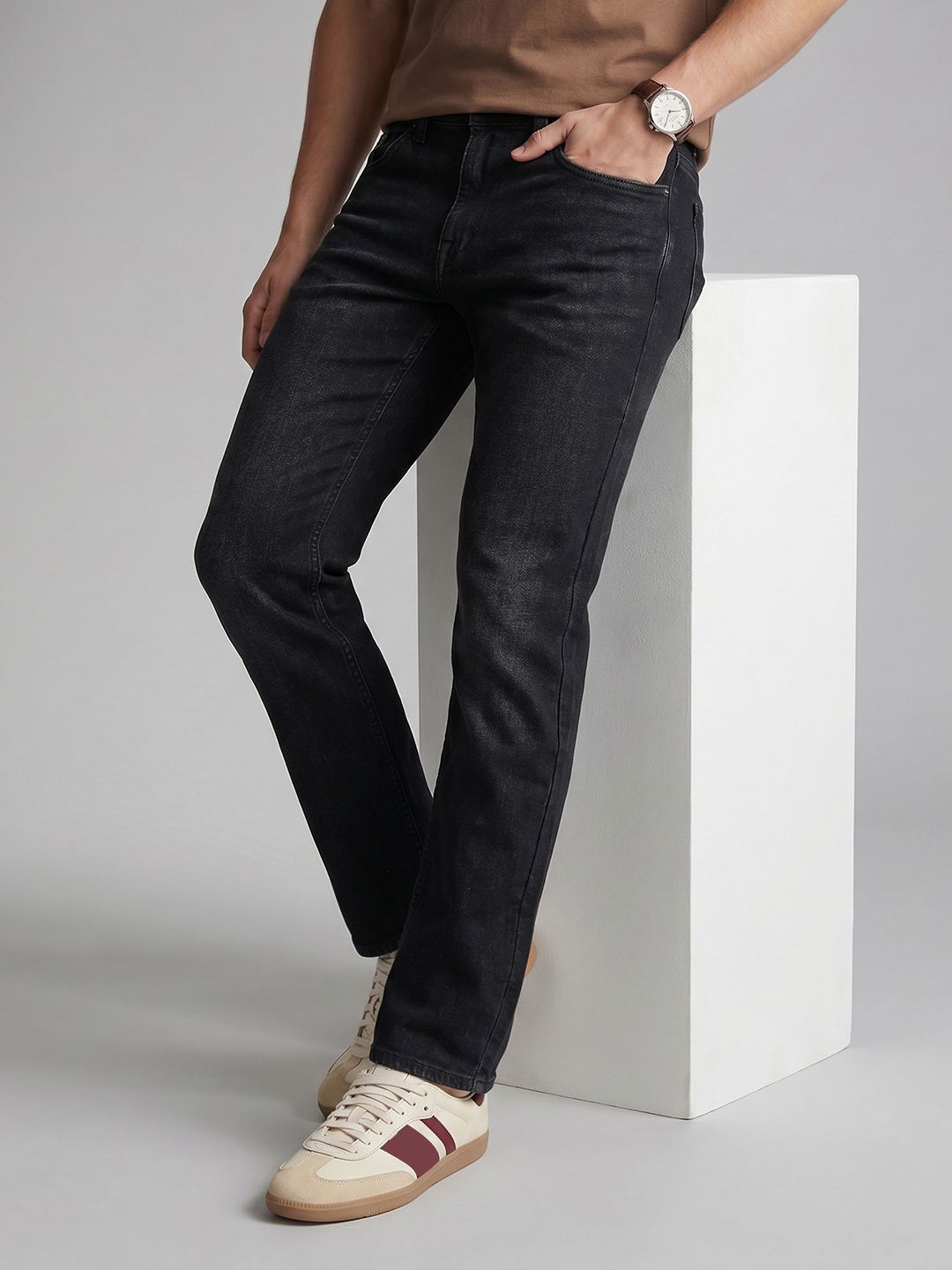 U.S. Polo Assn. Denim Co. Men Tapered Fit Light Fade Stretchable Jeans-picture-41