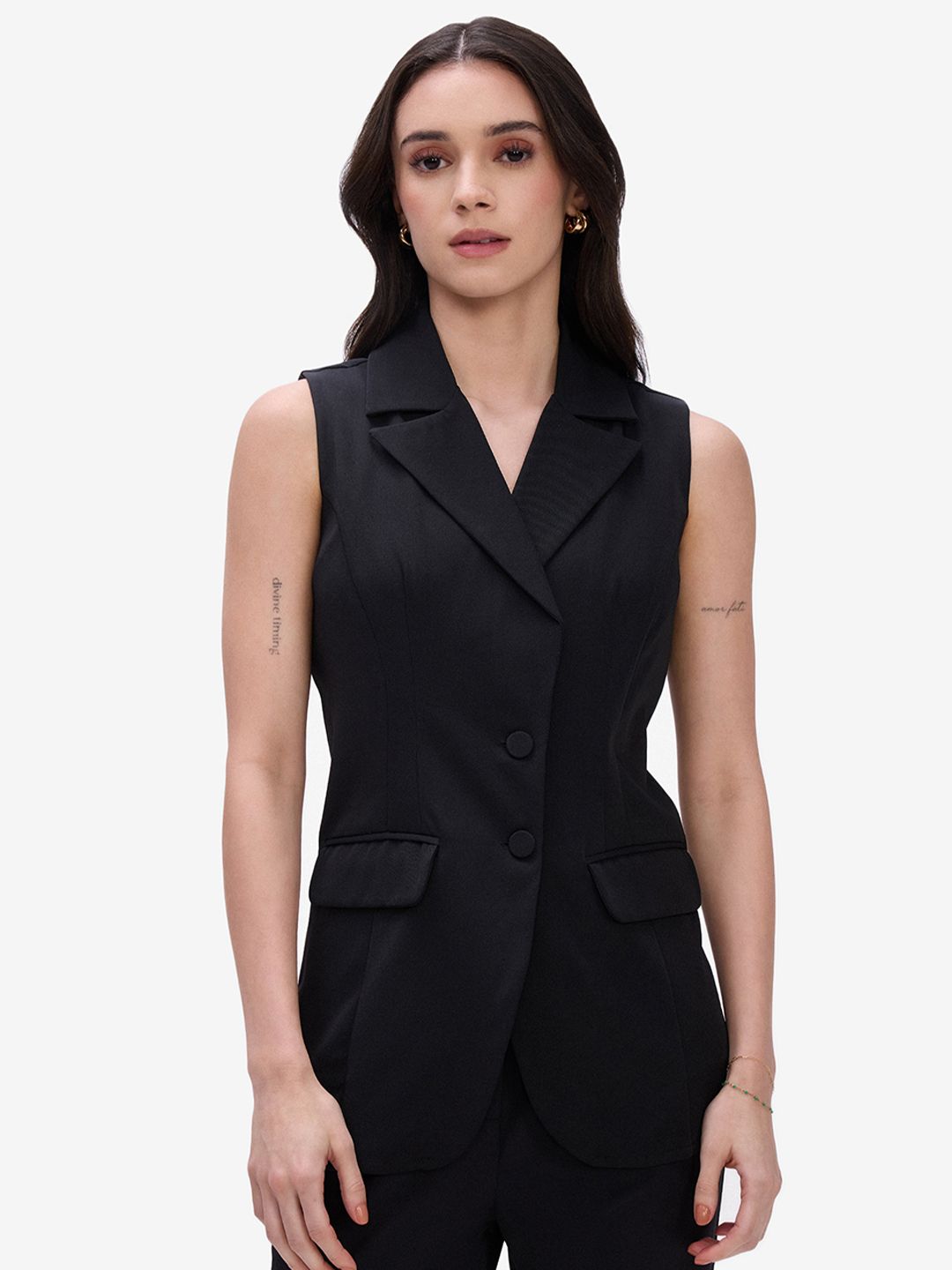Strong And Brave Notched Lapel Single-Breasted Formal Blazers-picture-30