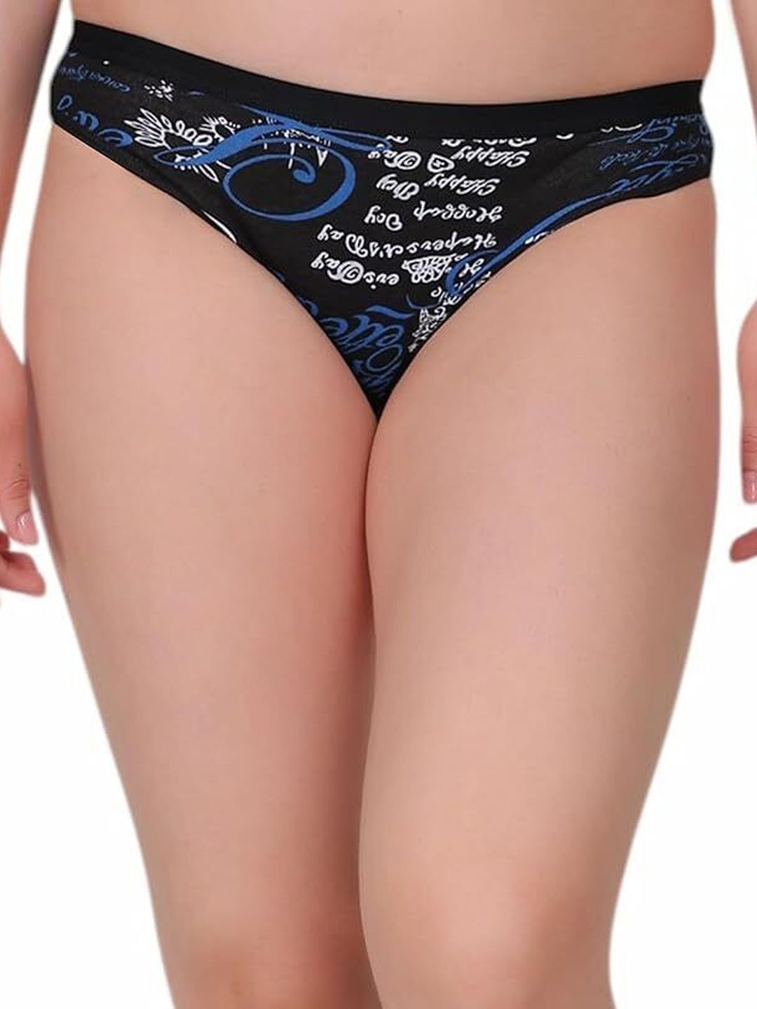 BioCleanse Women Pack of 3 Printed Lace Basic Briefs-image-47