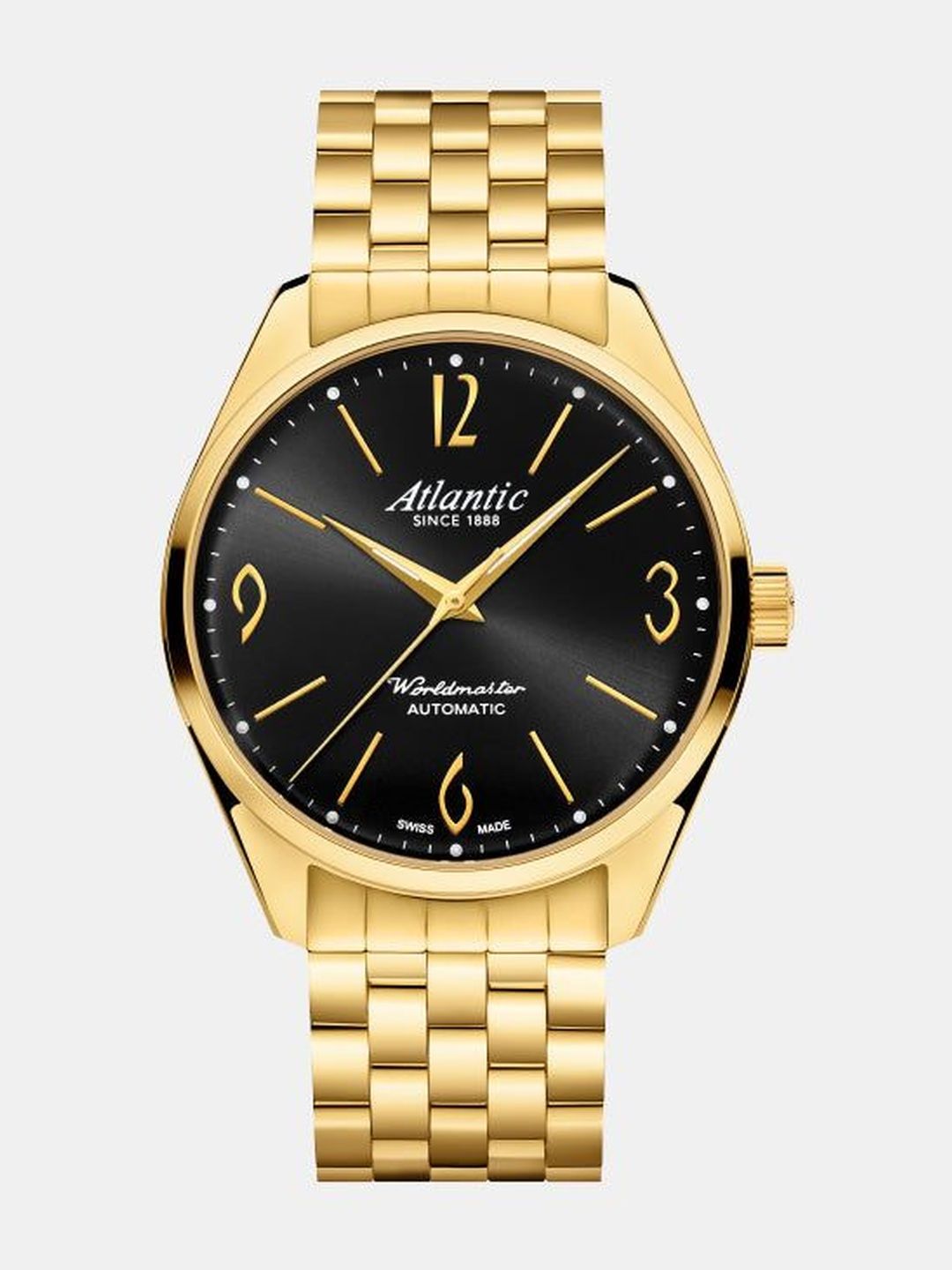 Atlantic Men Dial & Stainless Steel Bracelet Style Straps Analogue Automatic Motion Powered Watch-picture-16