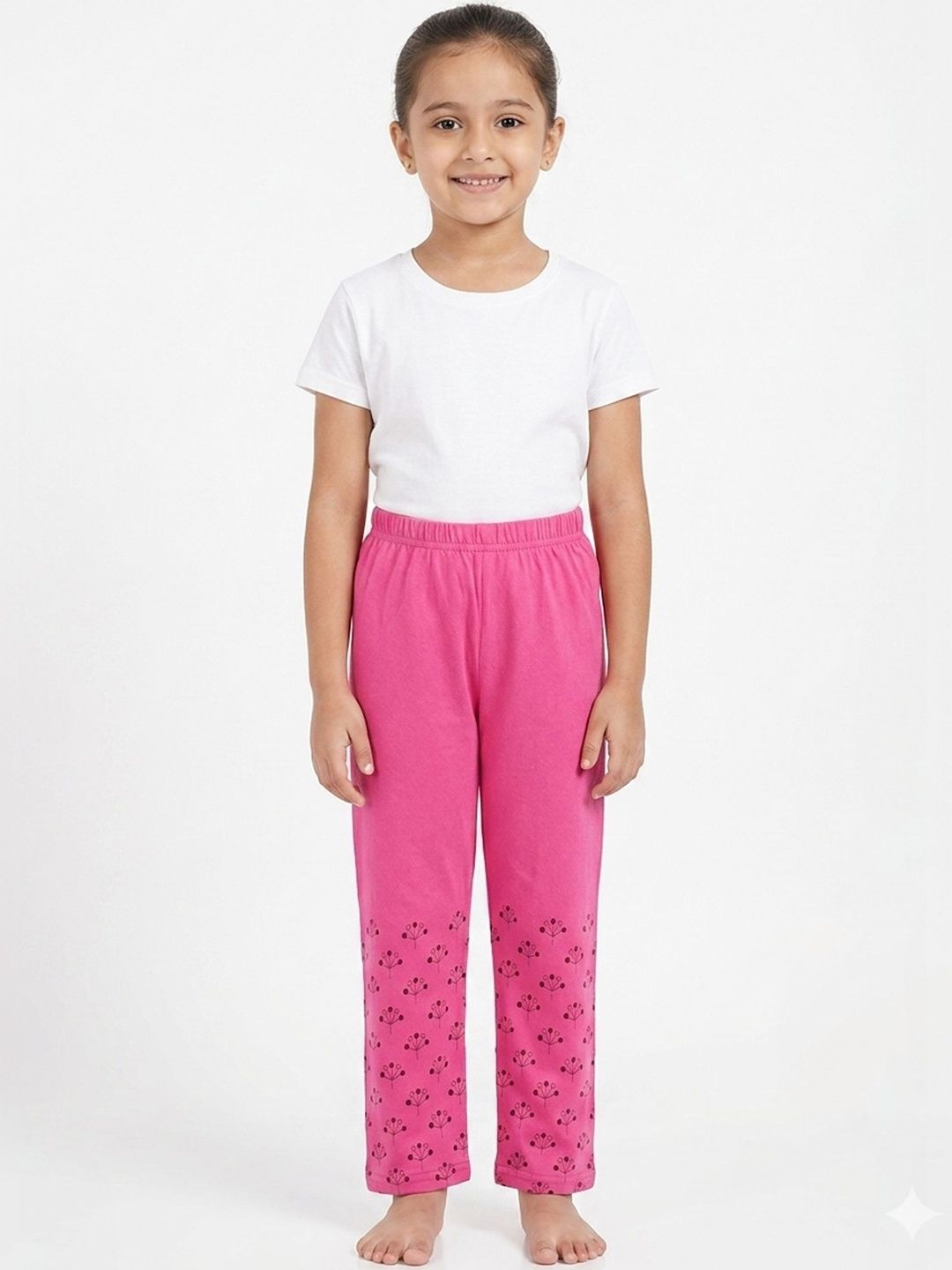 MTI FASHIONS Girls 3-Printed Lounge Pants-picture-26