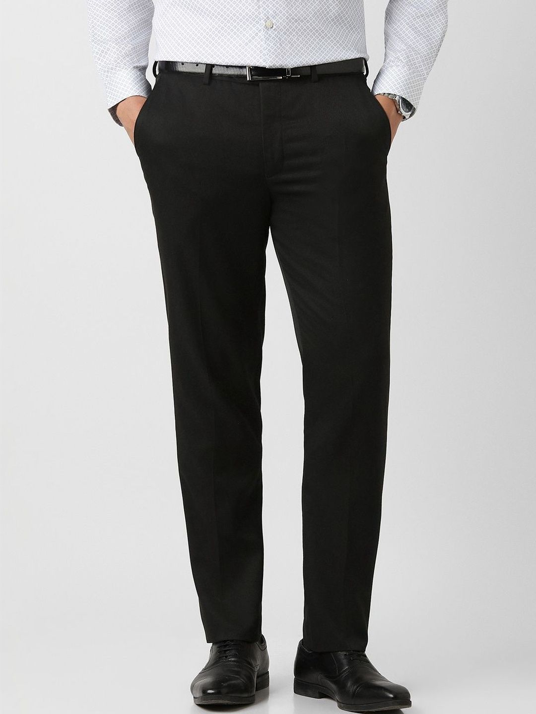 Peter England Men Slim Fit Trousers-picture-30