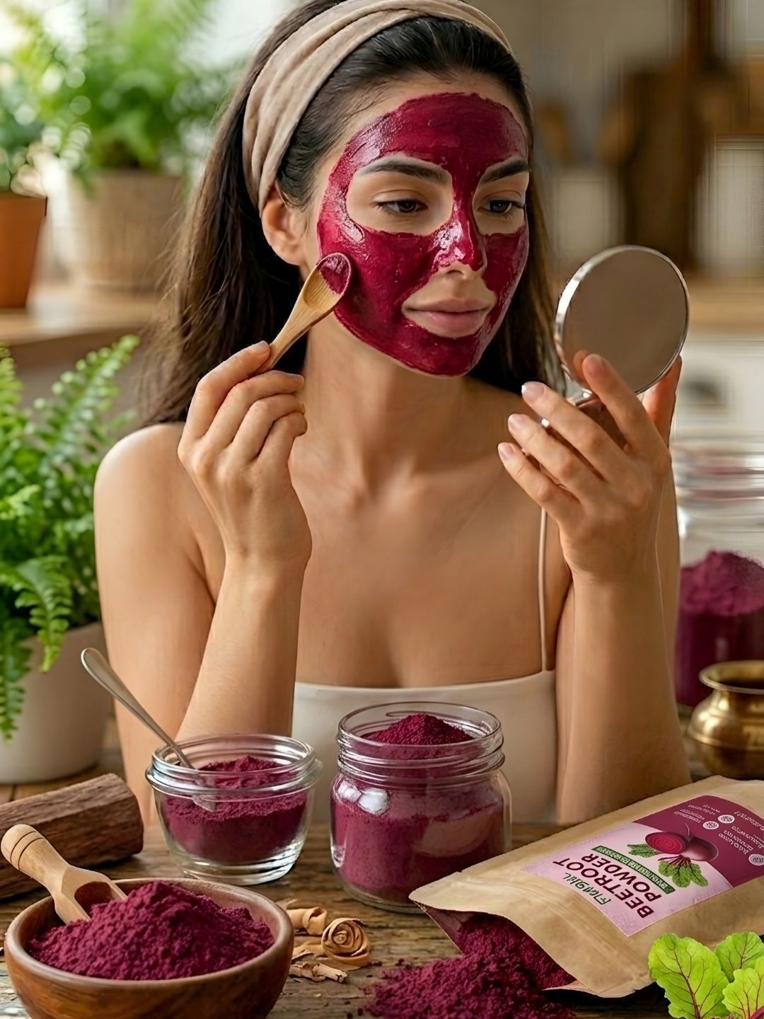 FIMBUL Beetroot Face Powder For Hydration - 50 g-picture-46