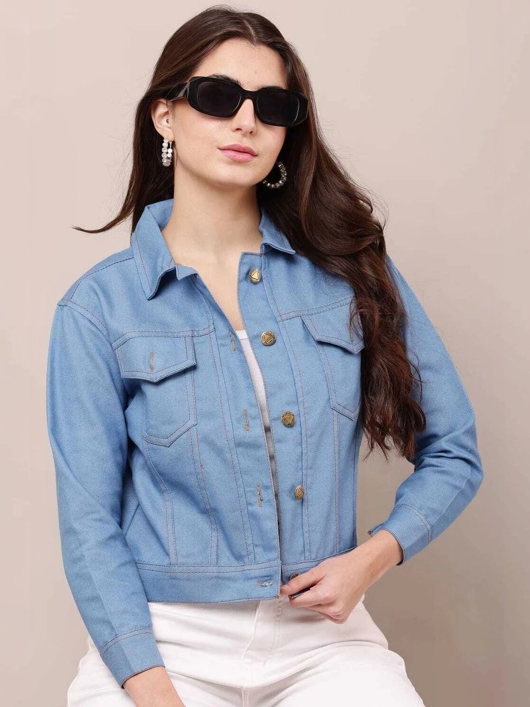 Snap Up Women Denim Jacket-picture-15