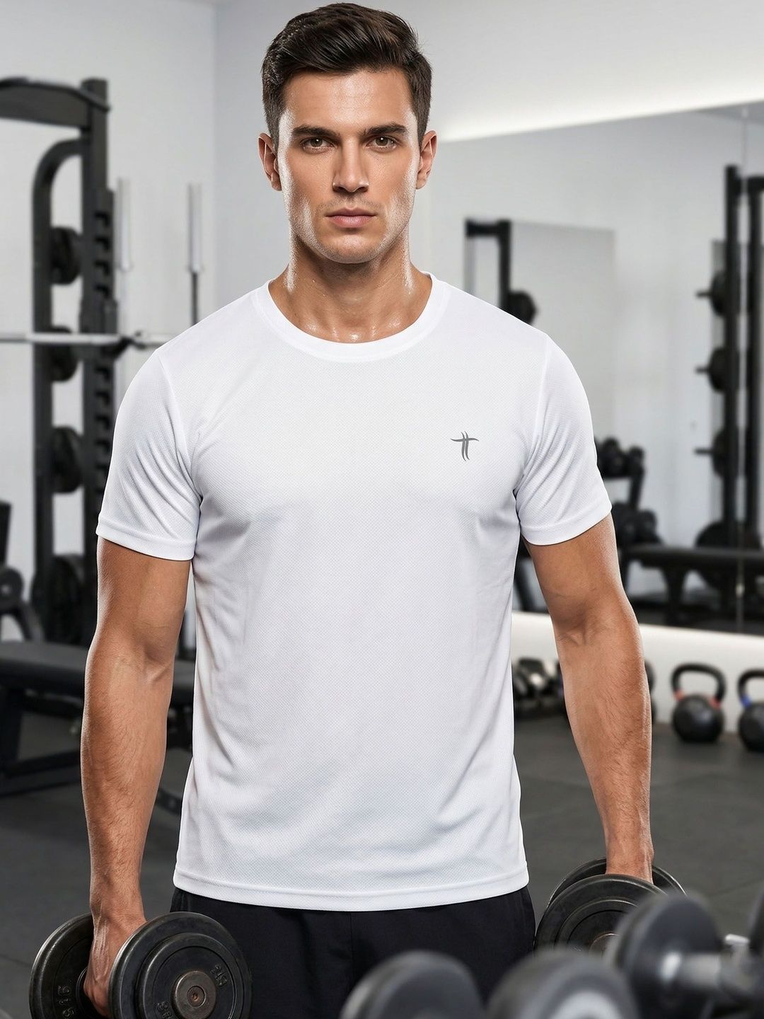 T.T. Men Brand Logo Printed T-shirt-picture-16