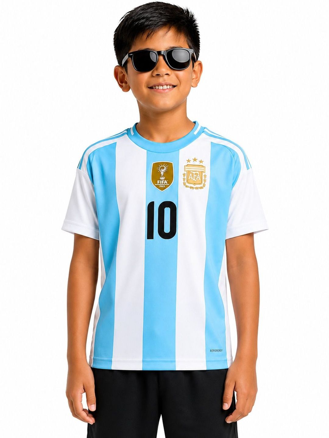 dostitch Boys Lionel Messi Striped T-shirt-picture-22