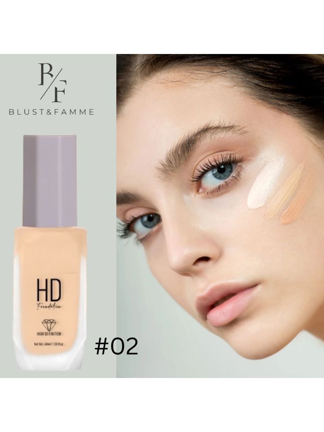 Blust&famme HD Foundation - 40 ml - Ivory-image-8